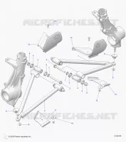 SUSPENSION, A-ARM AND SUPPORT MOUNTING