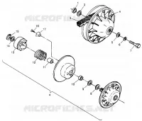 EMBRAYAGE DE TRANSMISSION SPORT 400L W97BA38C AND TRAIL BLAZER W97BA25C (4940124012B014)