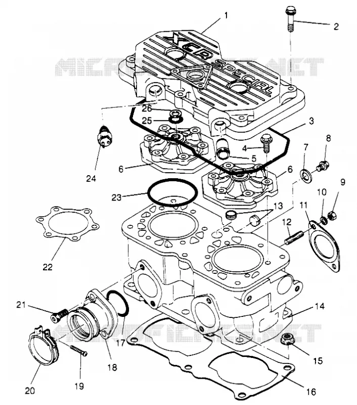 CYLINDRE 440 XCR SP 0961760 (4931583158C008)