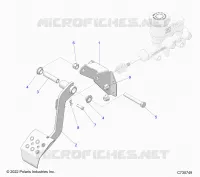 BRAKES, PEDAL AND MAITRE CYLINDRE