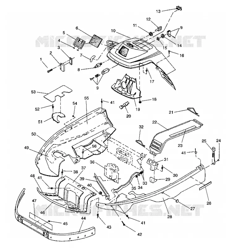 CARROSSERIE AVANT ASSEMBLY LITE/0933433,STARLITE/0933427 and  LITE DELUXE (4922972297003A)