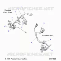 ELECTRICITE, WIRE HARNESS, HOOD, ELEC. START