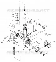 JAMBE DE FORCE AVANT Magnum 4X4 W97AC42A, Swedish Magnum 4X4 S97AC42E and Norwegian (4940834083B002)