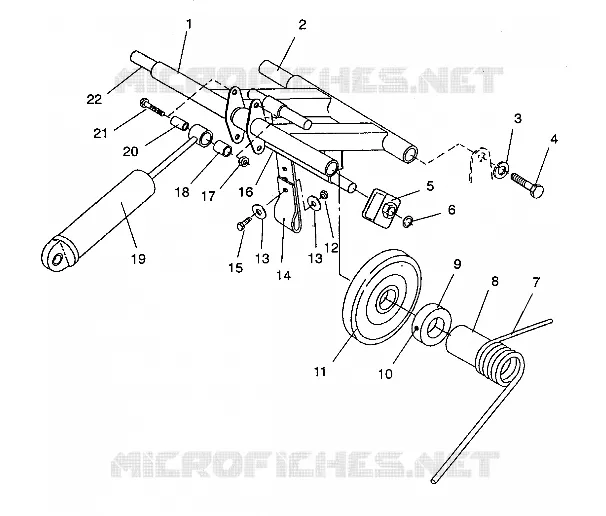 BRAS DE SUSPENSION ARRIERE TRAIL/0930761 AND  TRAIL DELUXE/0930243 (4923222322024A)