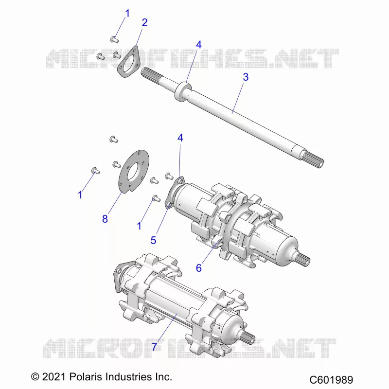 DRIVE TRAIN, JACKSHAFT AND ARBRE DE TRANSMISSION