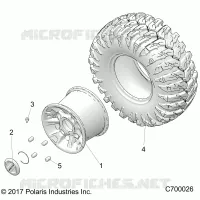 OPT, MACHINED BLACK. ALUMINUM ROUE ARRIERES