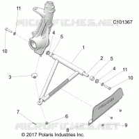 SUSPENSION, A-ARM AND SUPPORT MOUNTING