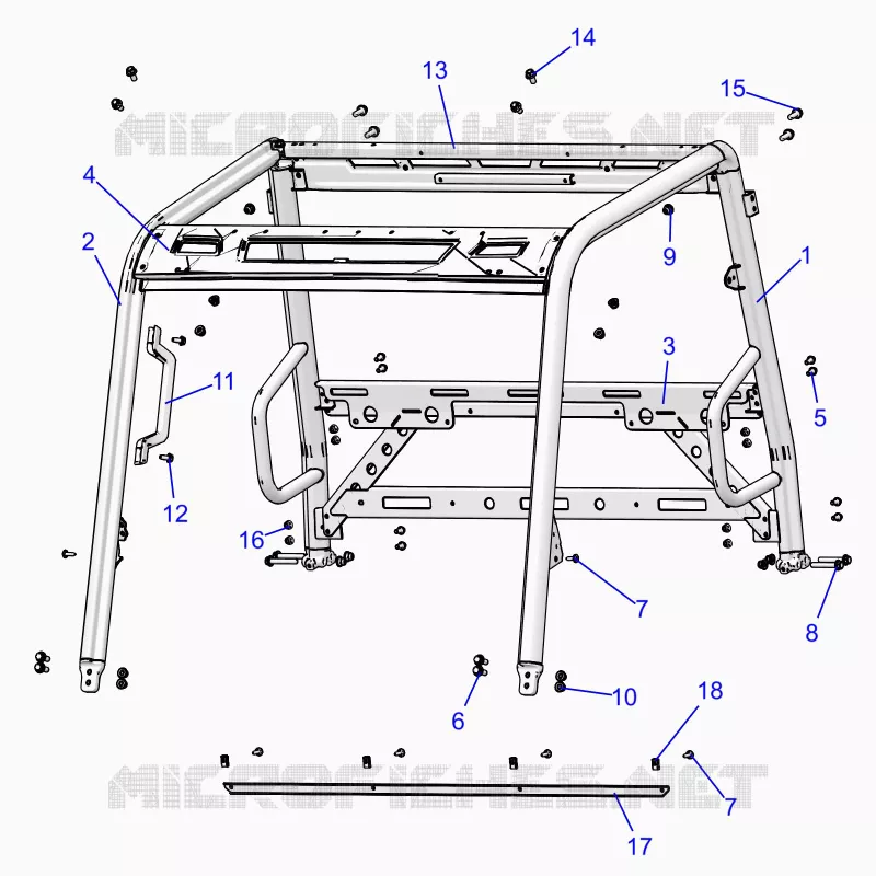 CHASSIS, CAB CADRE