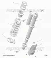 SUSPENSION, REAR SUPPORT AMORTISSEUR , STANDARD/PREMIUM