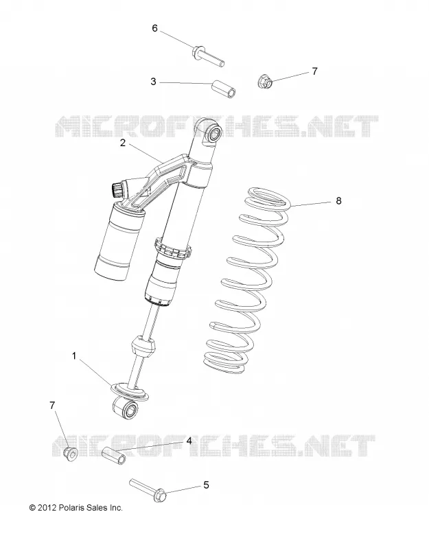 SUSPENSION, AMORTISSEUR ARRIERE, MOUNTING