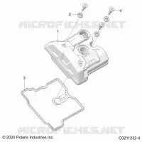 ENGINE, COUVERCLE SOUPAPE