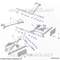 SUSPENSION ARRIERE CONTROL ARMS