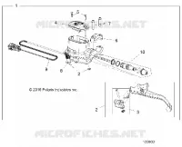 FREIN AVANT BRAKE LEVER AND MASTER CYLINDER