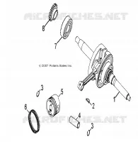 MOTEUR, VILEBREQUIN AND PISTON