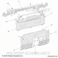 CARROSSERIE ARRIERE CLOSEOFF, CENTER PANELS