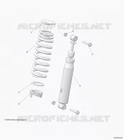 SUSPENSION, AMORTISSEUR AVANT MOUNTING