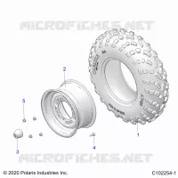 ROUES, FRONT TIRE