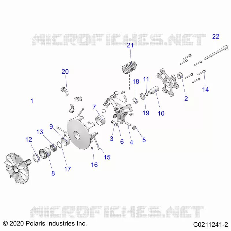SYSTÃˆME DE TRANSMISSION, PRIMARY CLUTCH