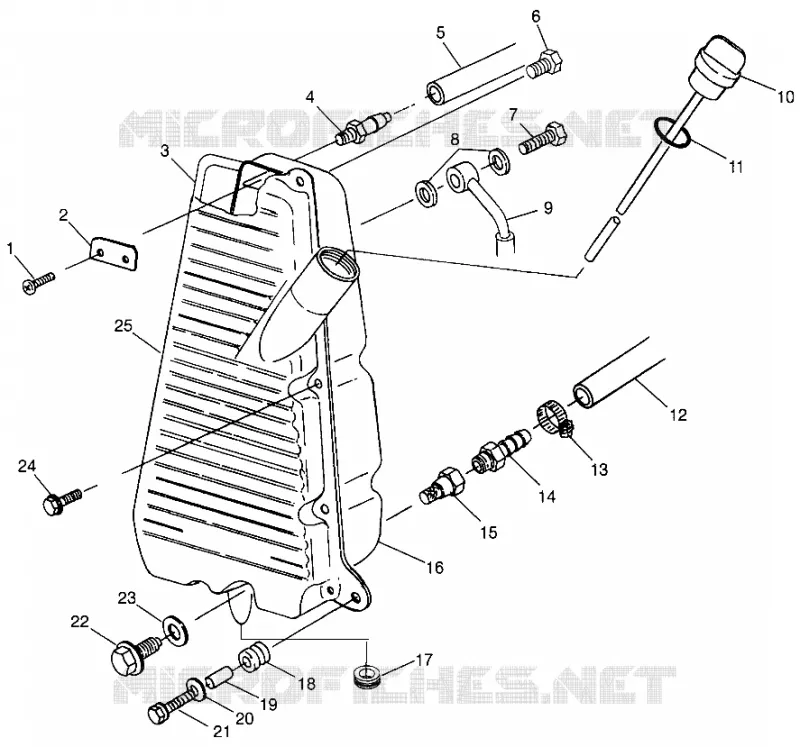 RESERVOIR D'HUILE  Scrambler 500 W97BC50A (4943074307A014)