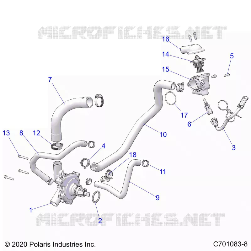 MOTEUR, WATERPUMP AND BYPASS