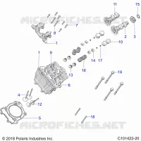 ENGINE, CULASSE, CAMS AND VALVES