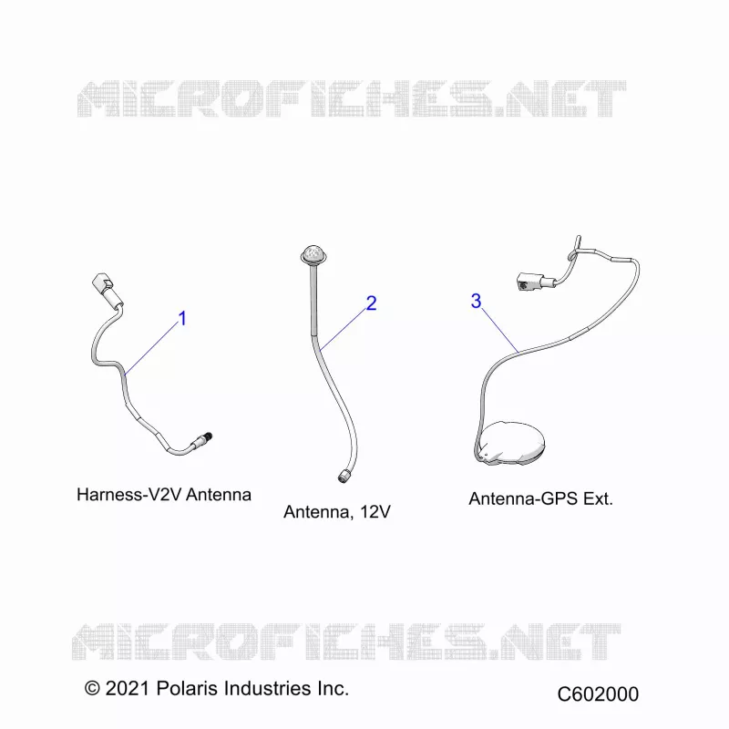 ELECTRICITE, GPS HARNESS AND ANTENNA