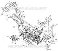 PARE CHOCS / PORTE PAQUET MOUNTING MAGNUM 4X4 W97AC42A, SWEDISH MAGNUM 4X4 S97AC42E AND N (4940834083A007)