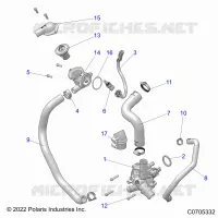 MOTEUR, WATERPUMP AND BYPASS
