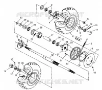 PONT ARRIERE XPRESS 300 W969530 and XPRESS 400 W969540 (4935923592C011)