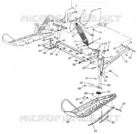 SUSPENSION AVANT AND SKI WIDETRAK GT 0972061 AND EUROPEAN WIDETRAK GT E9720 (4938173817B001)