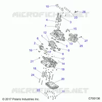 ENGINE, CRANKCASE AND VILEBREQUIN
