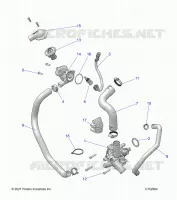 MOTEUR, WATERPUMP AND BYPASS