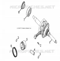 MOTEUR, VILEBREQUIN AND PISTON