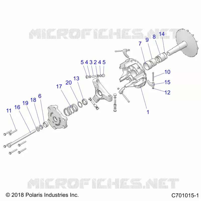 SYSTÃˆME DE TRANSMISSION, PRIMARY CLUTCH