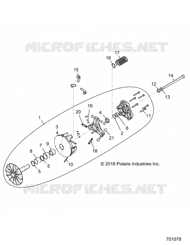 SYSTÃˆME DE TRANSMISSION, PRIMARY CLUTCH