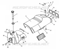SIEGE ET RESERVOIR 600 XCR 0961676 and EUROPEAN 600 XCR E961676 (4932123212A006)