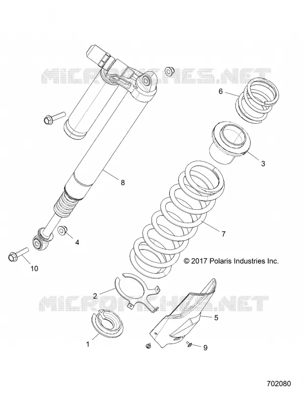 SUSPENSION, AMORTISSEUR ARRIERE MOUNTING