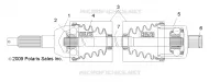 DRIVE TRAIN, ARBRE DE TRANSMISSION ARRIERE