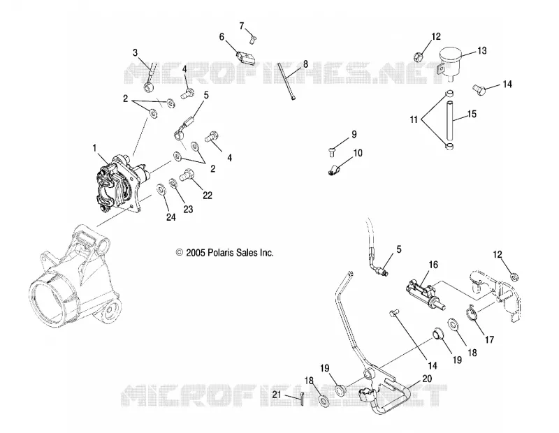 MAITRE CYLINDRE, REAR/FOOT PEDAL