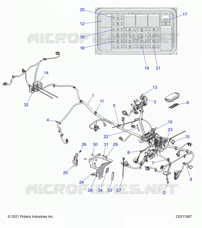 ELECTRICITE, MAIN WIRE HARNESS