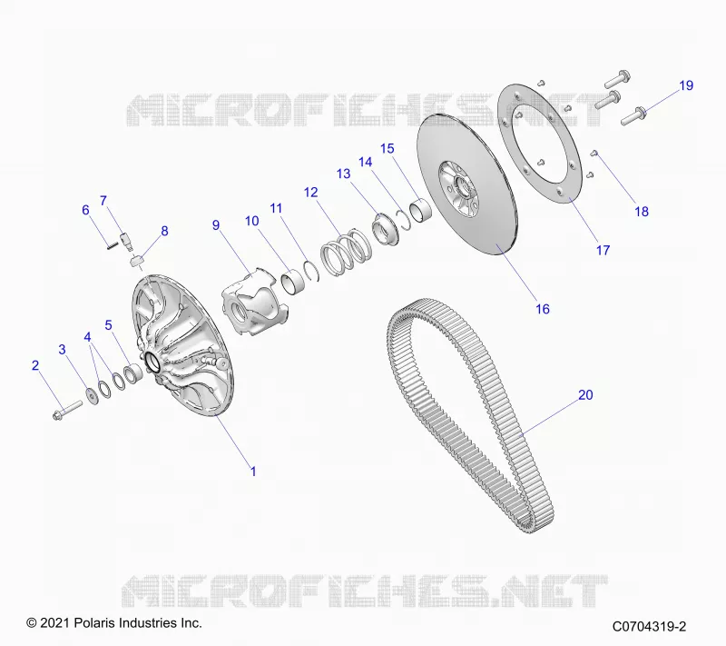 SYSTÃˆME DE TRANSMISSION, SECONDARY CLUTCH