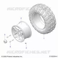 ROUES, REAR TIRE