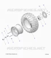 ROUES, REAR, STEEL