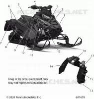 EMBLEMES, POLARIS BLUE SIDE PANEL OPTION