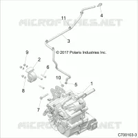 DRIVE TRAIN, MAIN SUPPORT PONT