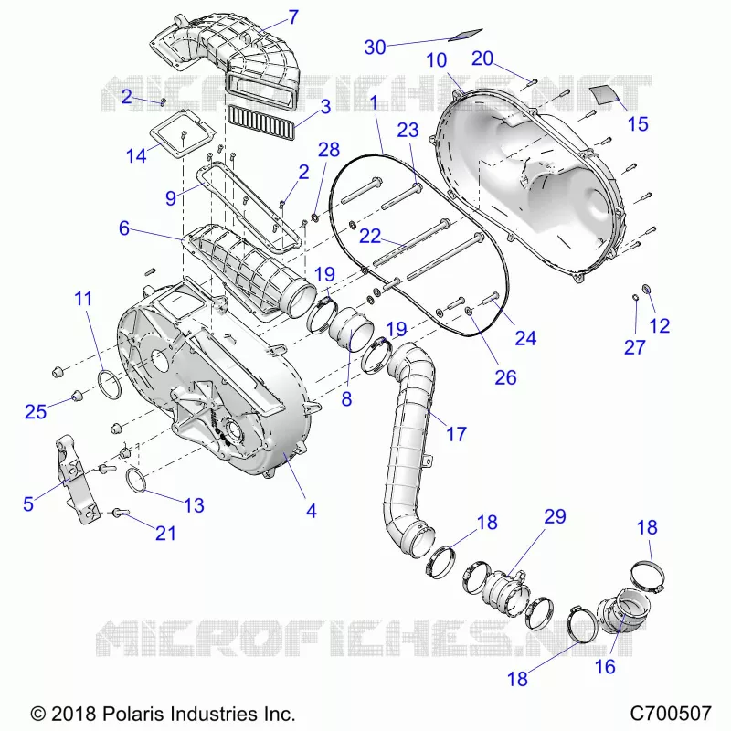 SYSTÃˆME DE TRANSMISSION, CLUTCH COVER AND DUCTING