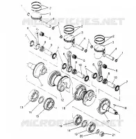 PISTON ET VILEBREQUIN STORM 0950782, STORM SKS 0950582,  EURO STORM E950782 (4929012901C013)