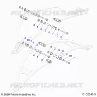 SUSPENSION AVANT A-ARM, MOUNTING