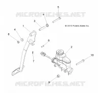 BRAKES, PEDAL AND MAITRE CYLINDRE