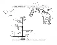 ELEMENTS ELECTRIQUES CONSOLE CENTRALE, AND HARNESSES